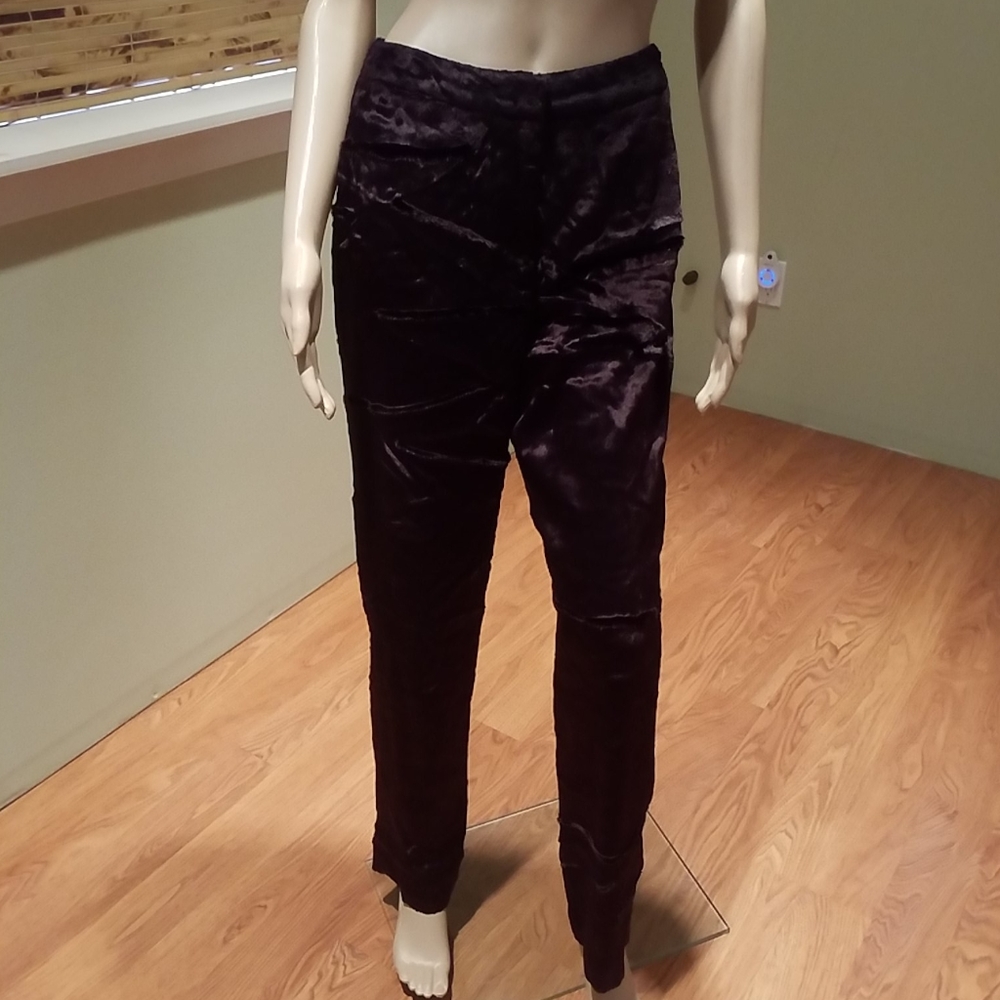 DKNY Dark Brown Faux Fur Pants Size 6